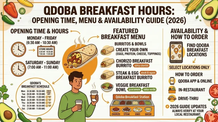 Qdoba Breakfast Hours