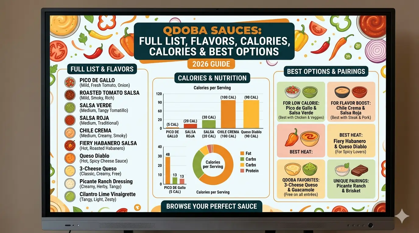 Qdoba Sauces