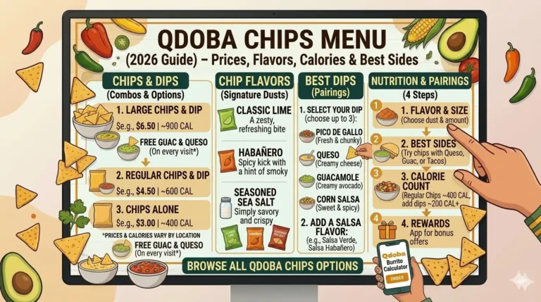 Qdoba Chips & Dips Menu