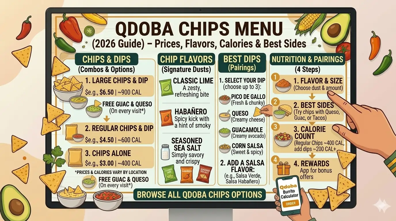 Qdoba Chips & Dips Menu