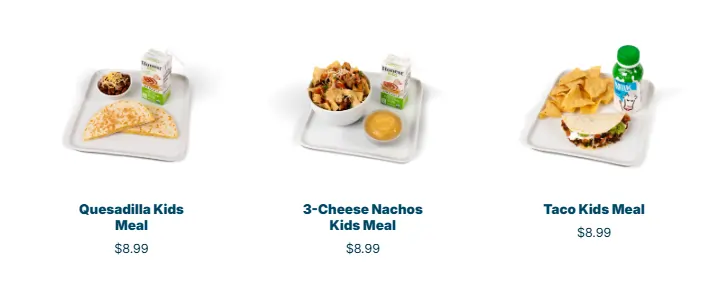 Qdoba Kids Meals Menu